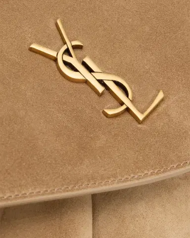 Saint Laurent Large YSL Envelope Pouch Clutch Bag in Suede | Thumbnail 5 Saint Laurent Large YSL Envelope Pouch Clutch Bag in Suede | Thumbnail 5