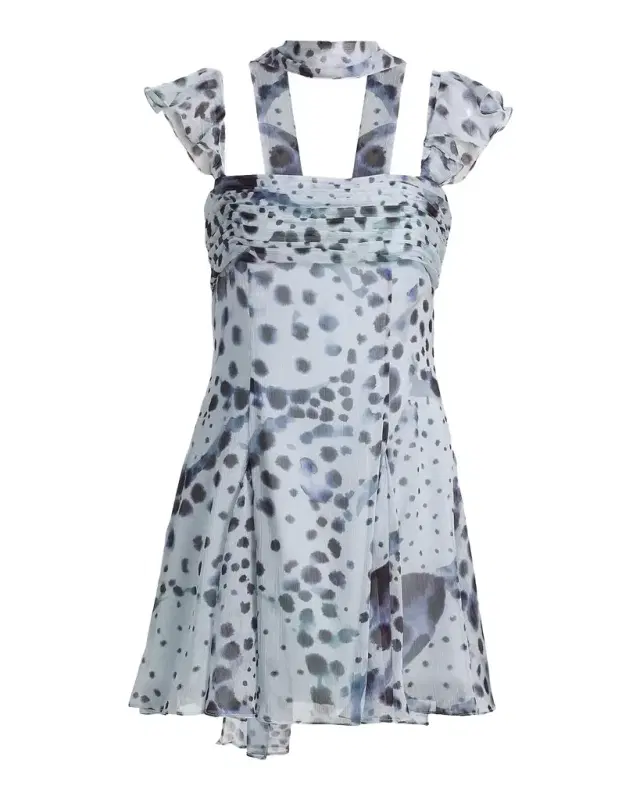 AMUR Reverie Printed Mini Dress