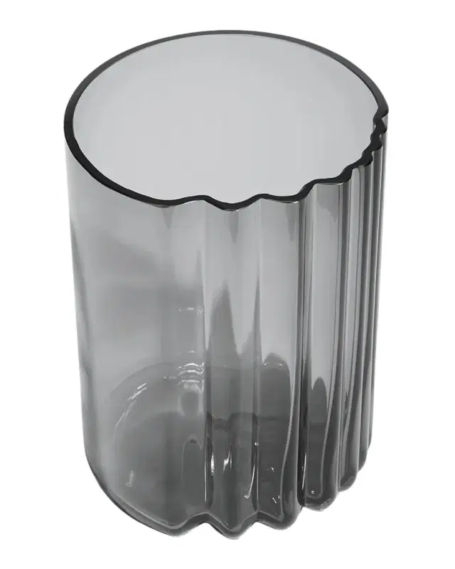 Zaha Hadid Design Pulse 8.5" Wide Glass Vase