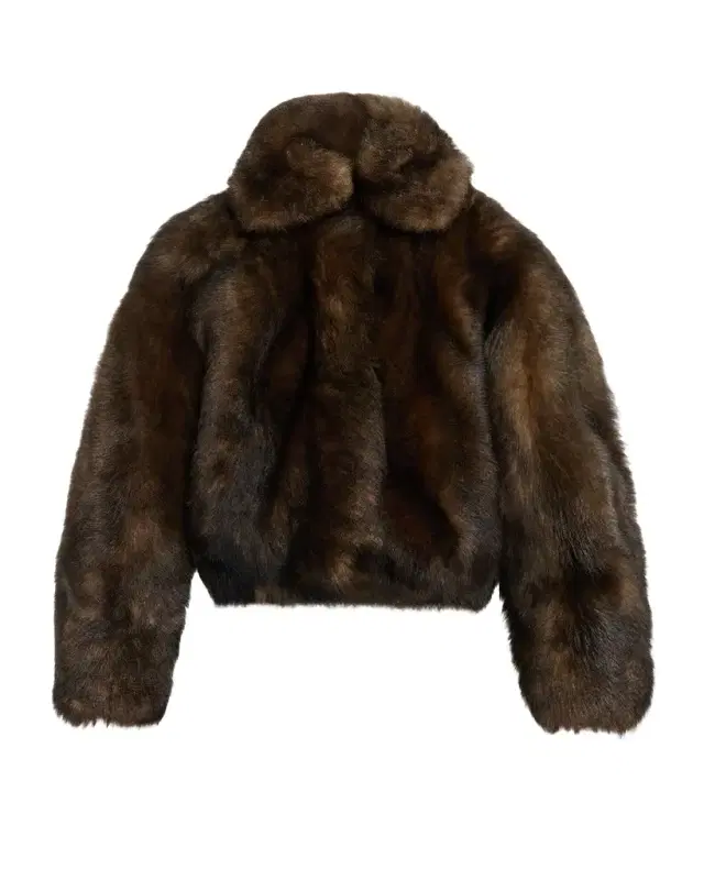Brunello Cucinelli Lamb Shearling Zip Jacket With Monili Trim