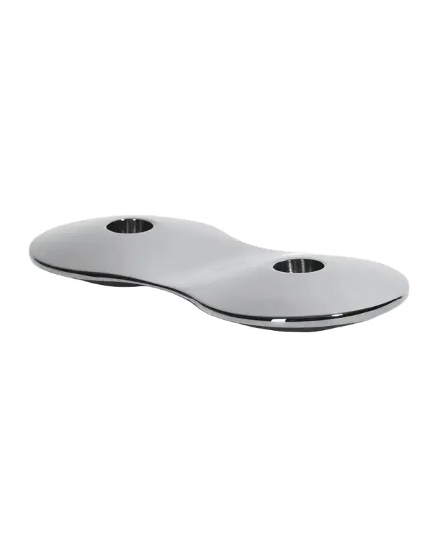 Zaha Hadid Design Cell Stainless Steel Double Candle Holder