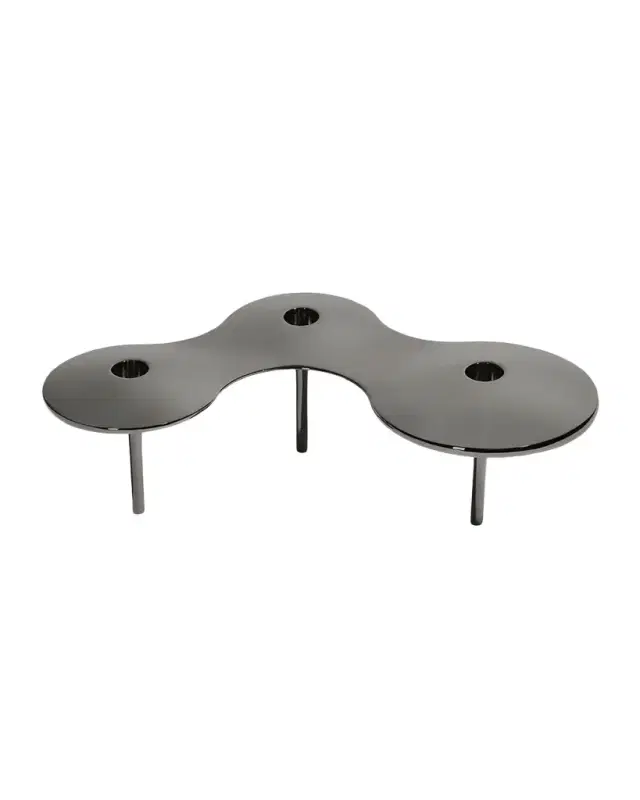 Zaha Hadid Design Cell Stainless Steel Triple Candle Holder