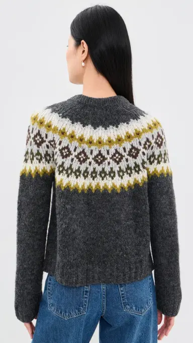 Velvet Edith Alpaca Sweater Multi M | Thumbnail 3