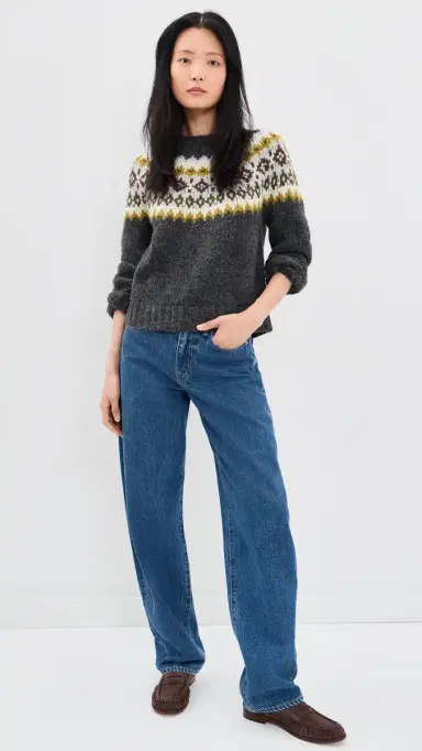 Velvet Edith Alpaca Sweater Multi M | Thumbnail 5