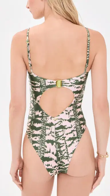 PatBo Botanic tripe One Piece Green | Thumbnail 3