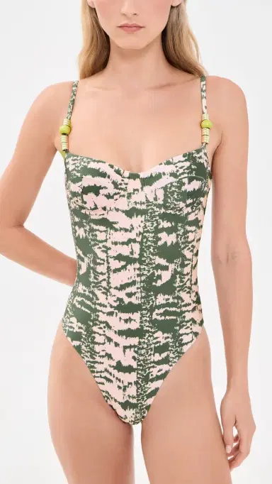 PatBo Botanic tripe One Piece Green | Thumbnail 5