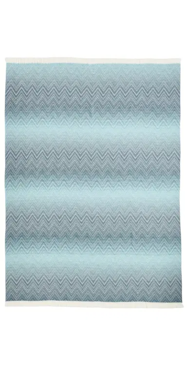 Missoni Timmy Wool Throw Petrol One Size | Thumbnail 1
