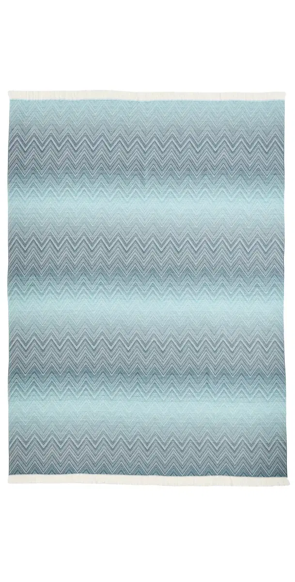 Missoni Timmy Wool Throw Petrol One Size