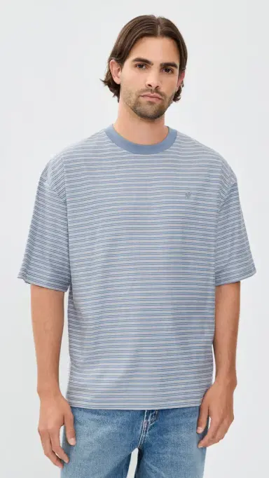 Carhartt WIP Dupree T-Shirt Dupree Stripe/hady Blue | Thumbnail 2