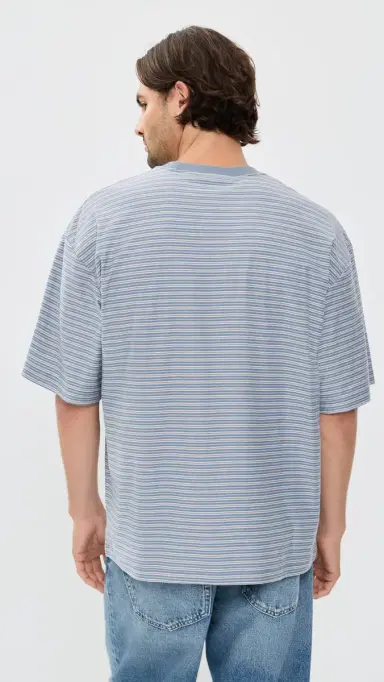 Carhartt WIP Dupree T-Shirt Dupree Stripe/hady Blue | Thumbnail 3