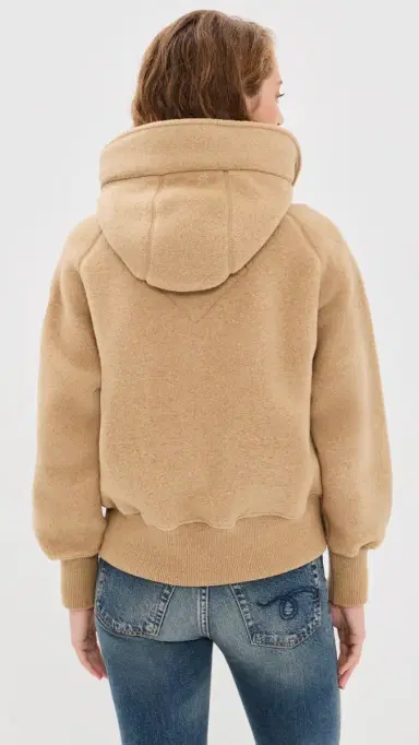 Canada Goose Chilliwack White Disc Fleece Bomber Ecru Beige | Thumbnail 3 Canada Goose Chilliwack White Disc Fleece Bomber Ecru Beige | Thumbnail 3