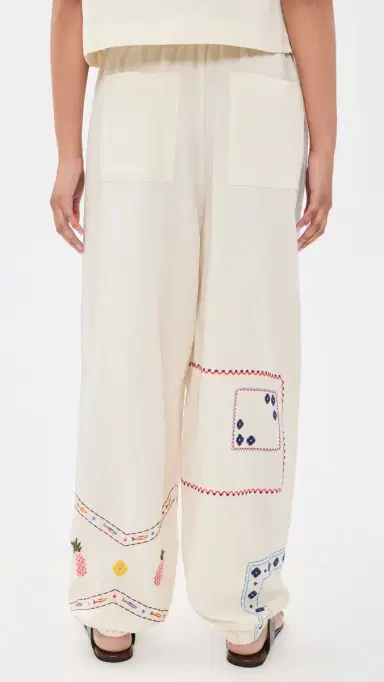 Agua Bendita Toscana Basket Embroidered Pants ulticolor | Thumbnail 3
