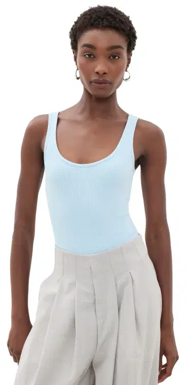 L'Agence Nica Scoop Thong Panty Bodysuit Cool Blue S | Thumbnail 1