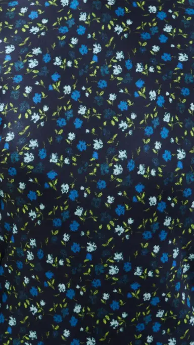 Lee Mathews Bella Silk Maxi Dress Navy 0 | Thumbnail 6