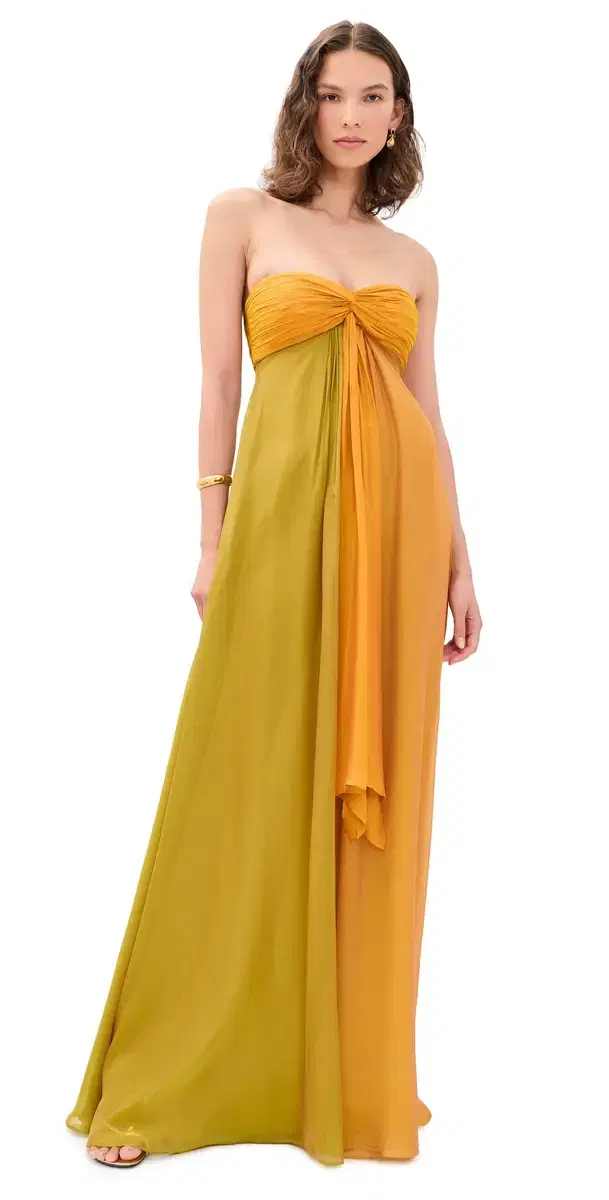 Retrofête Lunaria Chiffon Maxi Dress Iridescent ulti