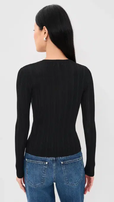 Z Supply Rowena Fine Knit Tee Black | Thumbnail 3 Z Supply Rowena Fine Knit Tee Black | Thumbnail 3
