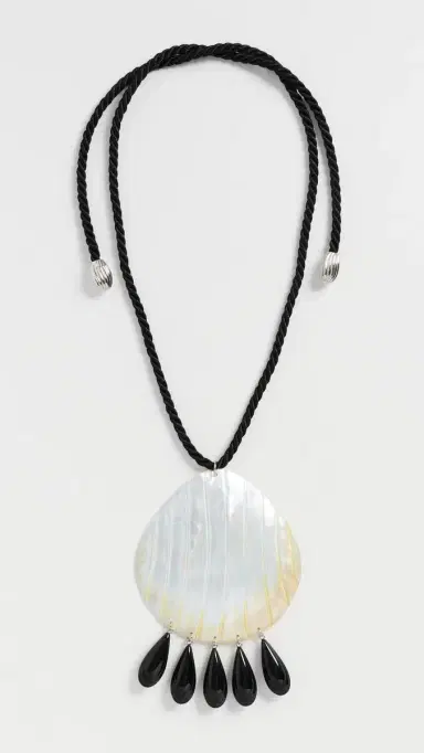 Julietta Iris Necklace Black/Pearl | Thumbnail 2 Julietta Iris Necklace Black/Pearl | Thumbnail 2