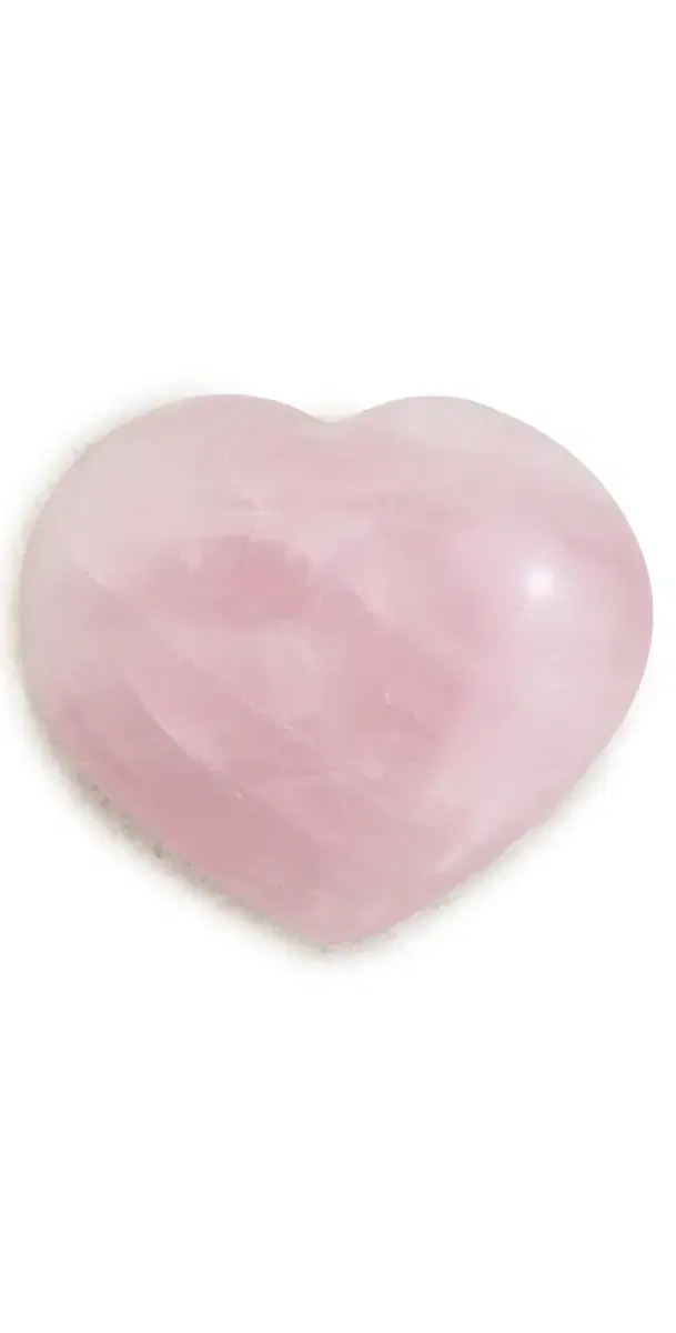 JIA JIA Medium Rose Quartz Heart Rose Quartz One Size