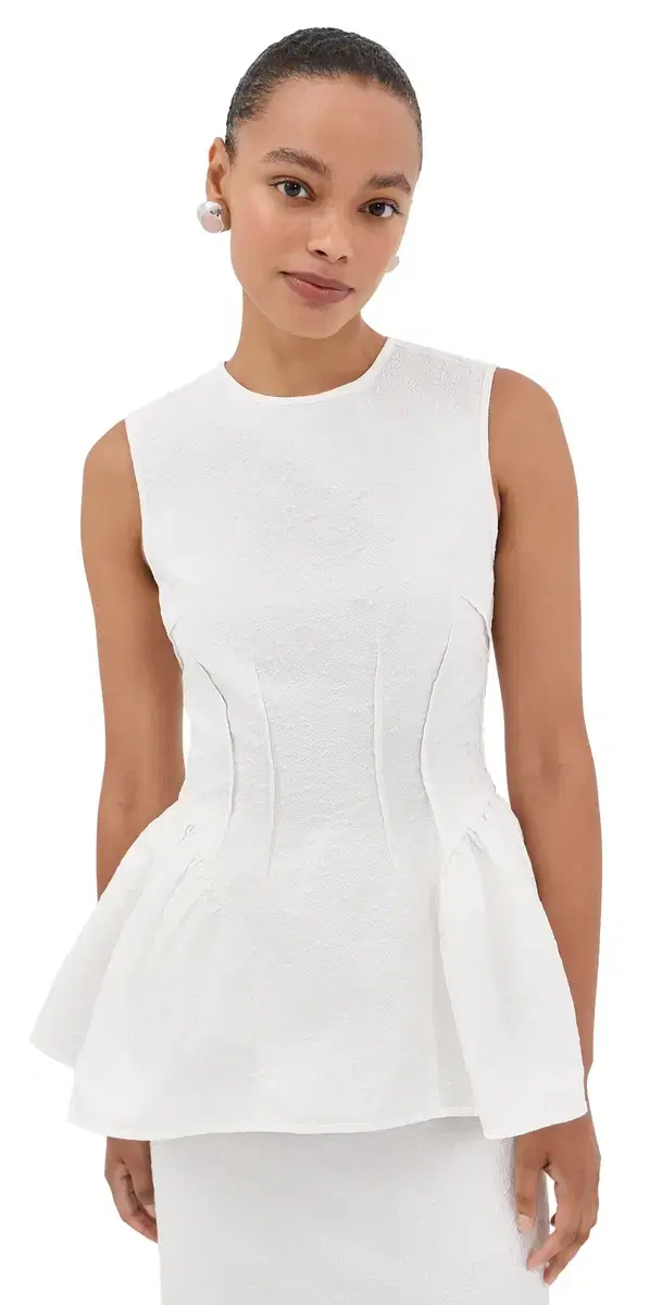 Cecilie Bahnsen Daimi Top White 6