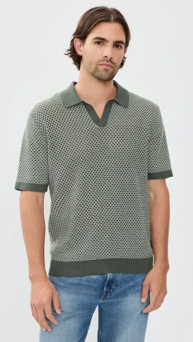 Madewell Short Sleeve titch Polo tormy pruce | Thumbnail 2