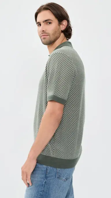 Madewell Short Sleeve titch Polo tormy pruce | Thumbnail 4