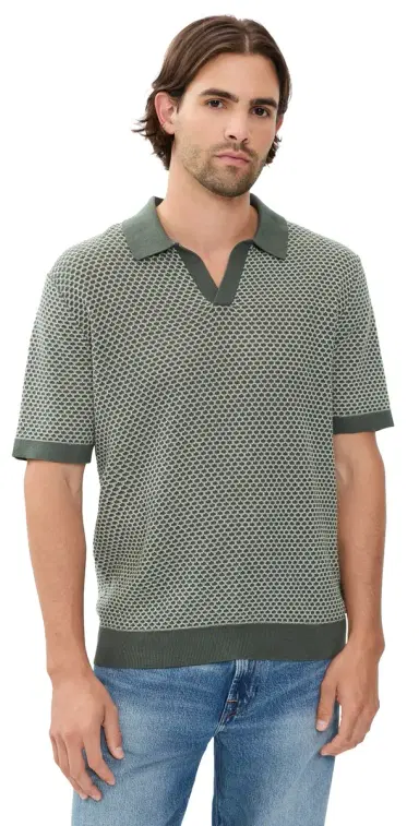 Madewell Short Sleeve titch Polo tormy pruce | Thumbnail 1