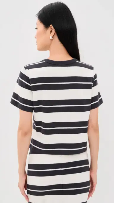 Z Supply tellan triped Tee Ash Black | Thumbnail 3