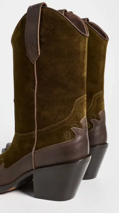 Paris Texas Dakota Mid-Calf Embroidered Boots Tundra/Ebano 37 | Thumbnail 4