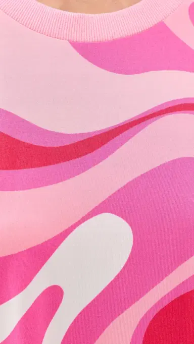 Generation Love Kai Geo Jersey Top Wavy Geo Pink | Thumbnail 6 Generation Love Kai Geo Jersey Top Wavy Geo Pink | Thumbnail 6