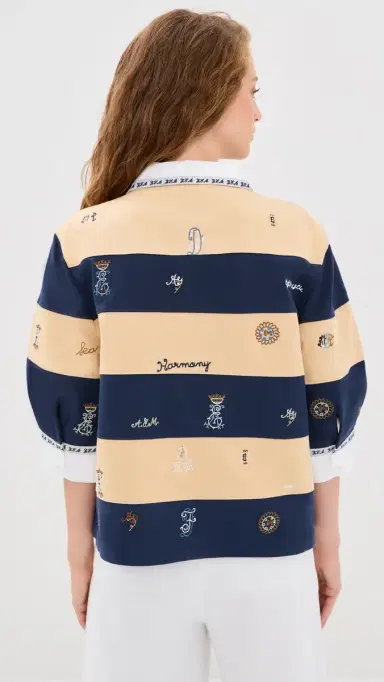 Sea Juliet Embroidered Rugby Top Multi | Thumbnail 3