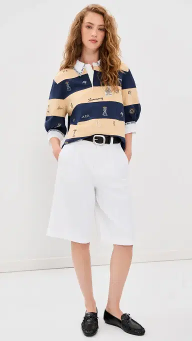 Sea Juliet Embroidered Rugby Top Multi | Thumbnail 5
