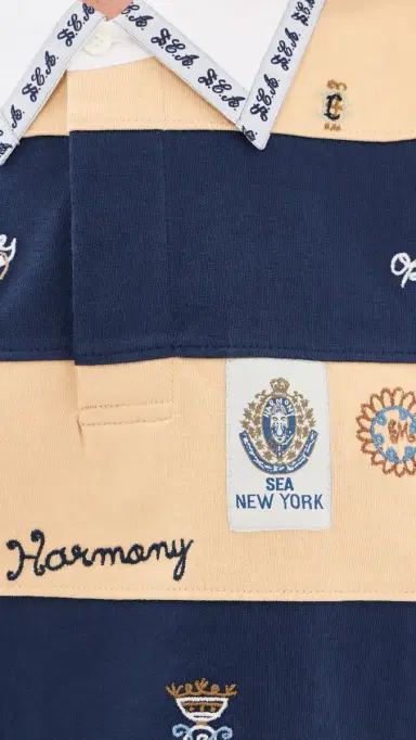Sea Juliet Embroidered Rugby Top Multi | Thumbnail 6