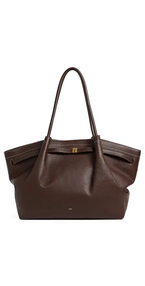 JW PEI Hana Large Tote Bag Dark Brown One Size