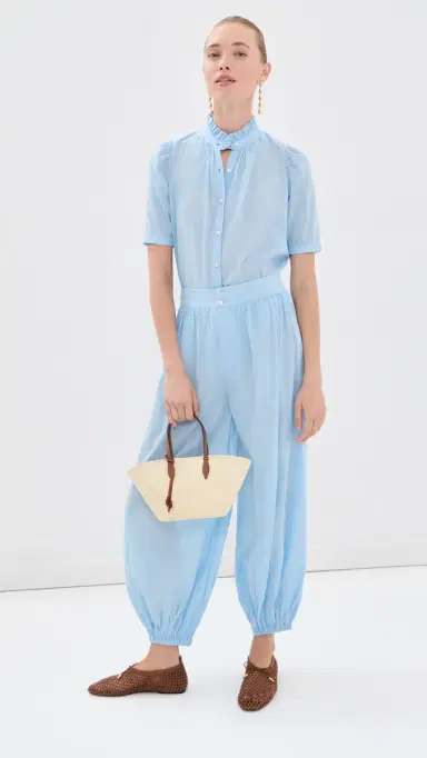 ALIX OF BOHEMIA Margot Pants Light Blue | Thumbnail 5