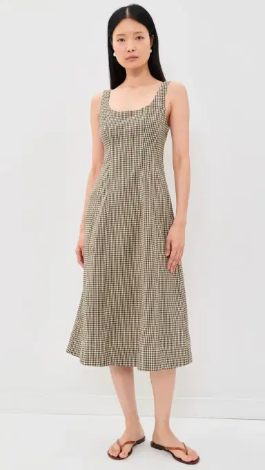 Madewell Seamed Scoopneck Midi Dress | Thumbnail 5 Madewell Seamed Scoopneck Midi Dress | Thumbnail 5