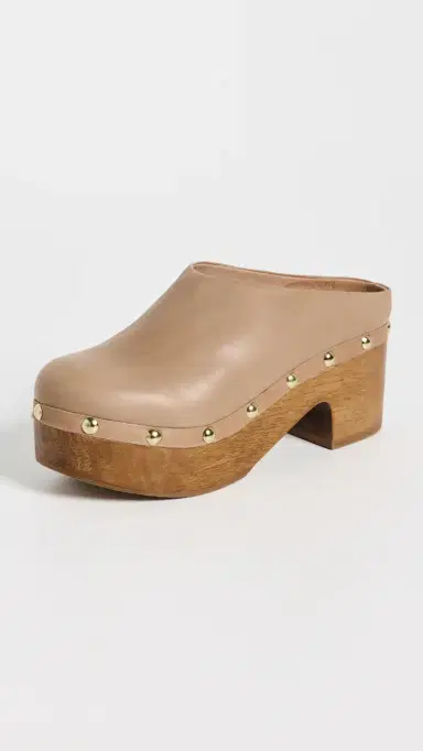 Free People Calli Clogs Tan Leather 8 | Thumbnail 2