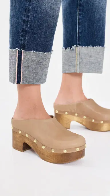 Free People Calli Clogs Tan Leather 8 | Thumbnail 3