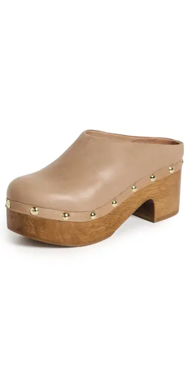 Free People Calli Clogs Tan Leather 8 | Thumbnail 1