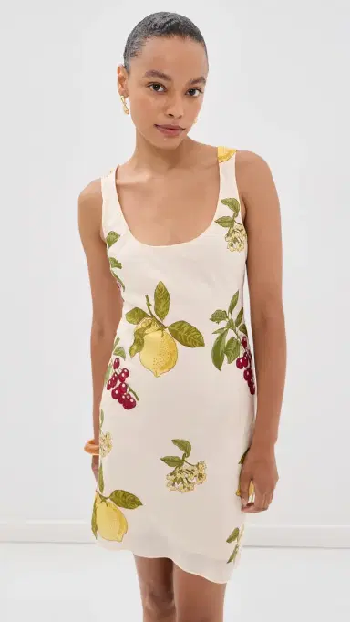 ALIX OF BOHEMIA Addie Four Fruit Silk Mini Dress | Thumbnail 2 ALIX OF BOHEMIA Addie Four Fruit Silk Mini Dress | Thumbnail 2
