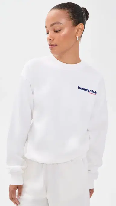 Sporty & Rich Bold Health weatshirt White ports Red/oda | Thumbnail 2
