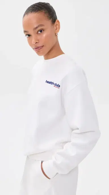 Sporty & Rich Bold Health weatshirt White ports Red/oda | Thumbnail 4