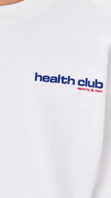 Sporty & Rich Bold Health weatshirt White ports Red/oda | Thumbnail 6