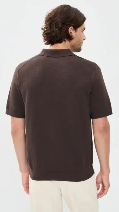 Madewell Cotton Slub Short Sleeve Polo Coffee Bean | Thumbnail 3
