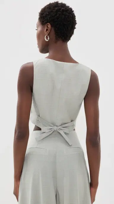 L'Agence Arwen Cropped Vest | Thumbnail 3 L'Agence Arwen Cropped Vest | Thumbnail 3