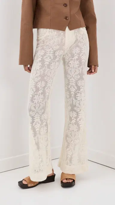 ALIX OF BOHEMIA Bunny Pearl Lace Lattice Pants | Thumbnail 3