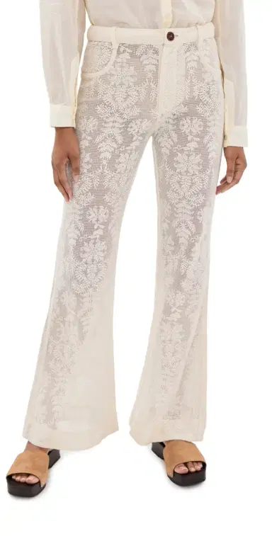 ALIX OF BOHEMIA Bunny Pearl Lace Lattice Pants | Thumbnail 1