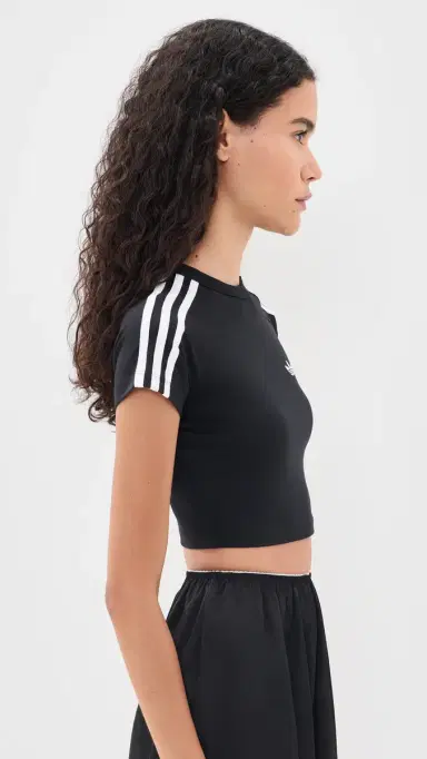 adidas Baby Tee Black/Black/White | Thumbnail 4