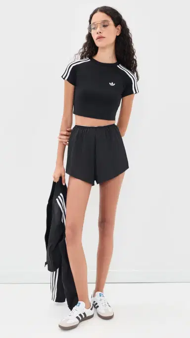 adidas Baby Tee Black/Black/White | Thumbnail 5