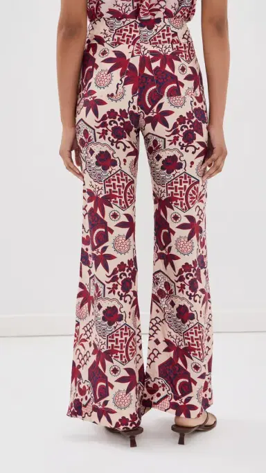 ALIX OF BOHEMIA Farah Crimson Hive Silk Pants | Thumbnail 3 ALIX OF BOHEMIA Farah Crimson Hive Silk Pants | Thumbnail 3
