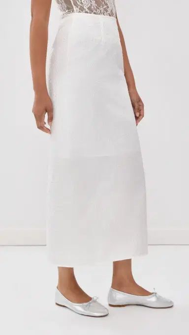 Cecilie Bahnsen Uka Skirt White | Thumbnail 5 Cecilie Bahnsen Uka Skirt White | Thumbnail 5